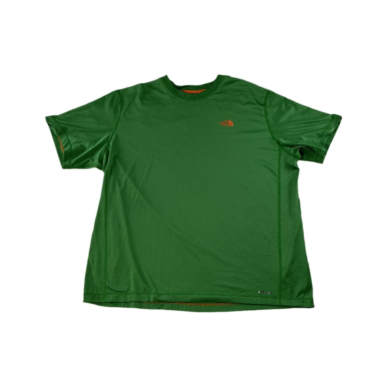 North Face Men's Flashdry Short Sleeve Active Shirt Green XL USED - FERAL