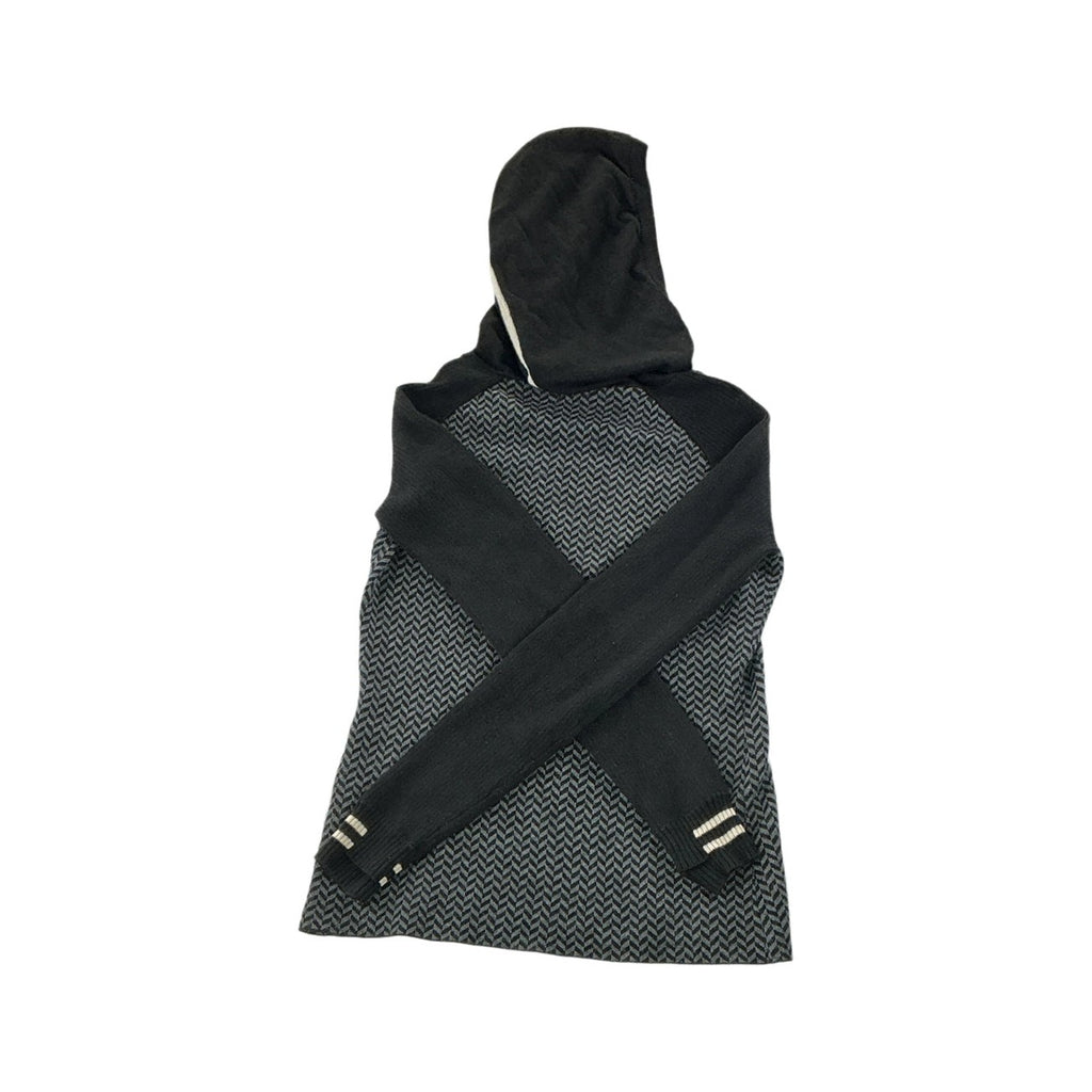 Smartwool Women's Dacono Wool Blend Hooded Baselayer Top Chevron Black Medium USED - FERAL