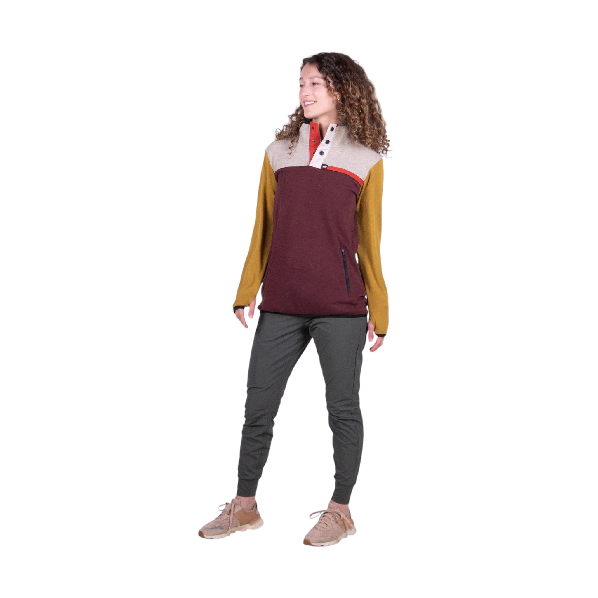 Belong Designs Women's Powell Fleece Pullover - FERAL