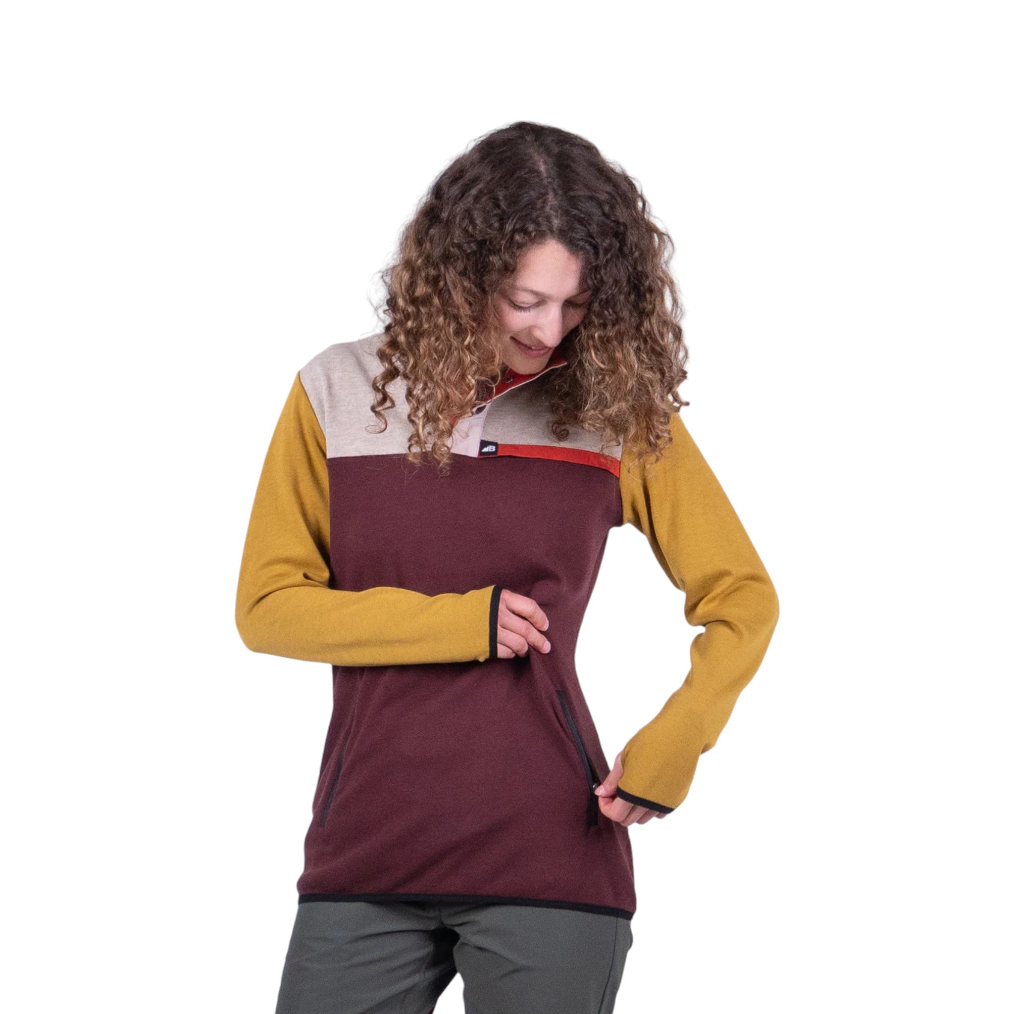 Belong Designs Women's Powell Fleece Pullover - FERAL