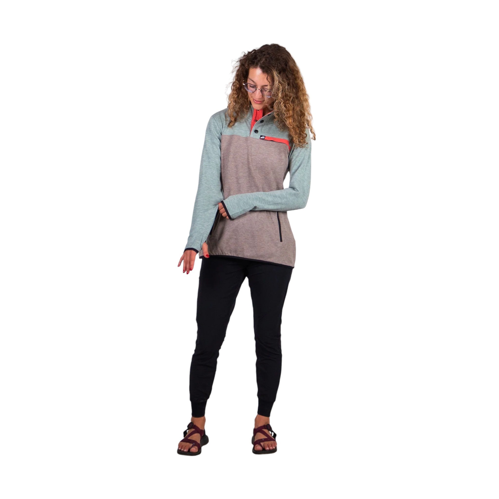 Belong Designs Women's Powell Fleece Pullover - FERAL