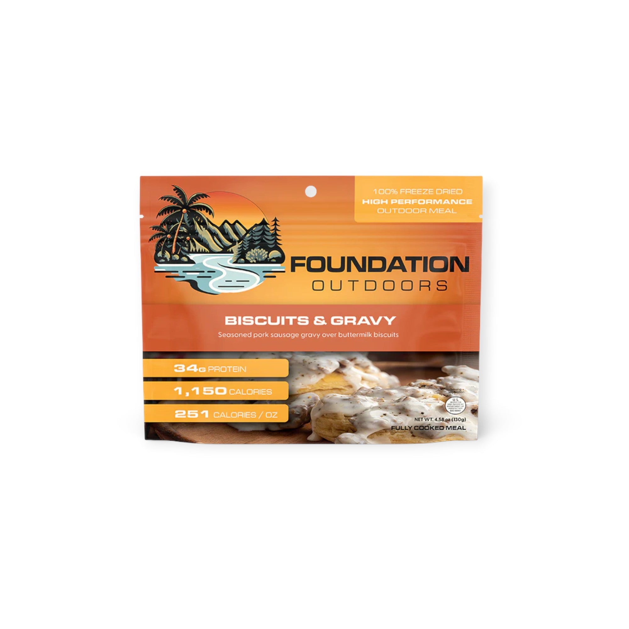 FOUNDATION Outdoors Biscuits & Gravy Meal - FERAL