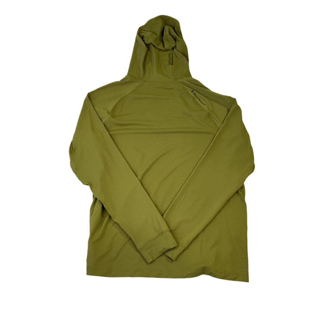 Black Diamond Men's Alpenglow Hoody Shirt Camp Green Large USED