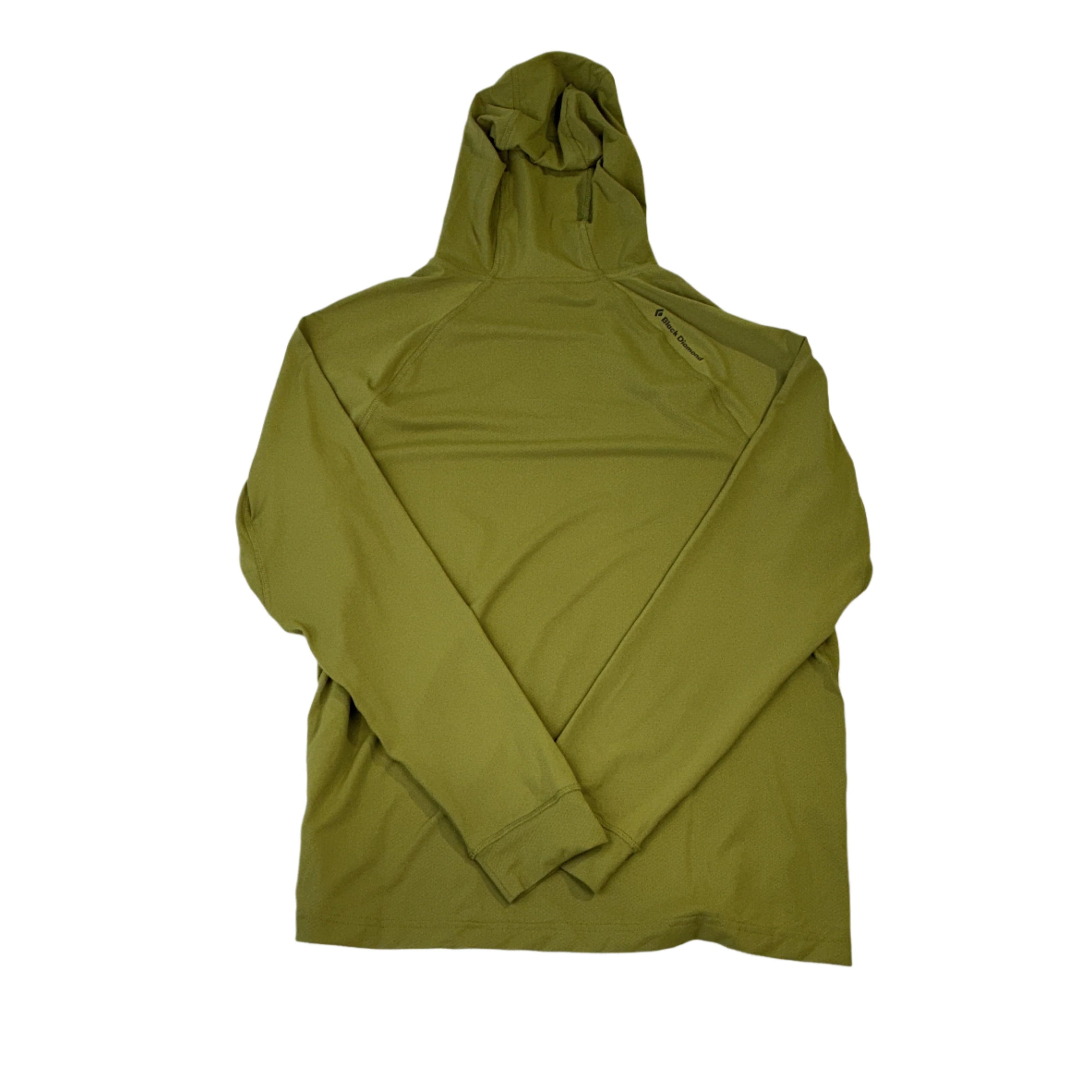 Black Diamond Men's Alpenglow Hoody Shirt Camp Green Large USED