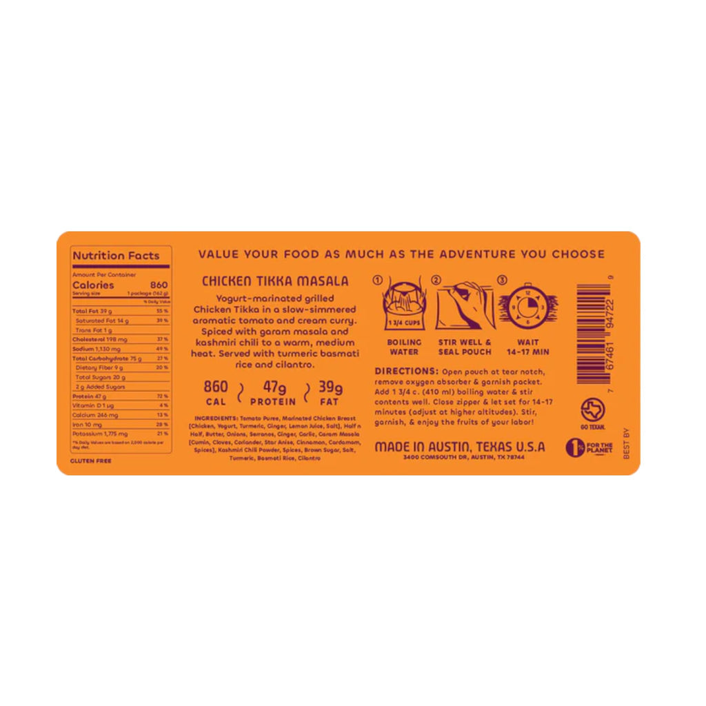 Bowl & Kettle Chicken Tikka Masala Freeze-Dried Meal - FERAL