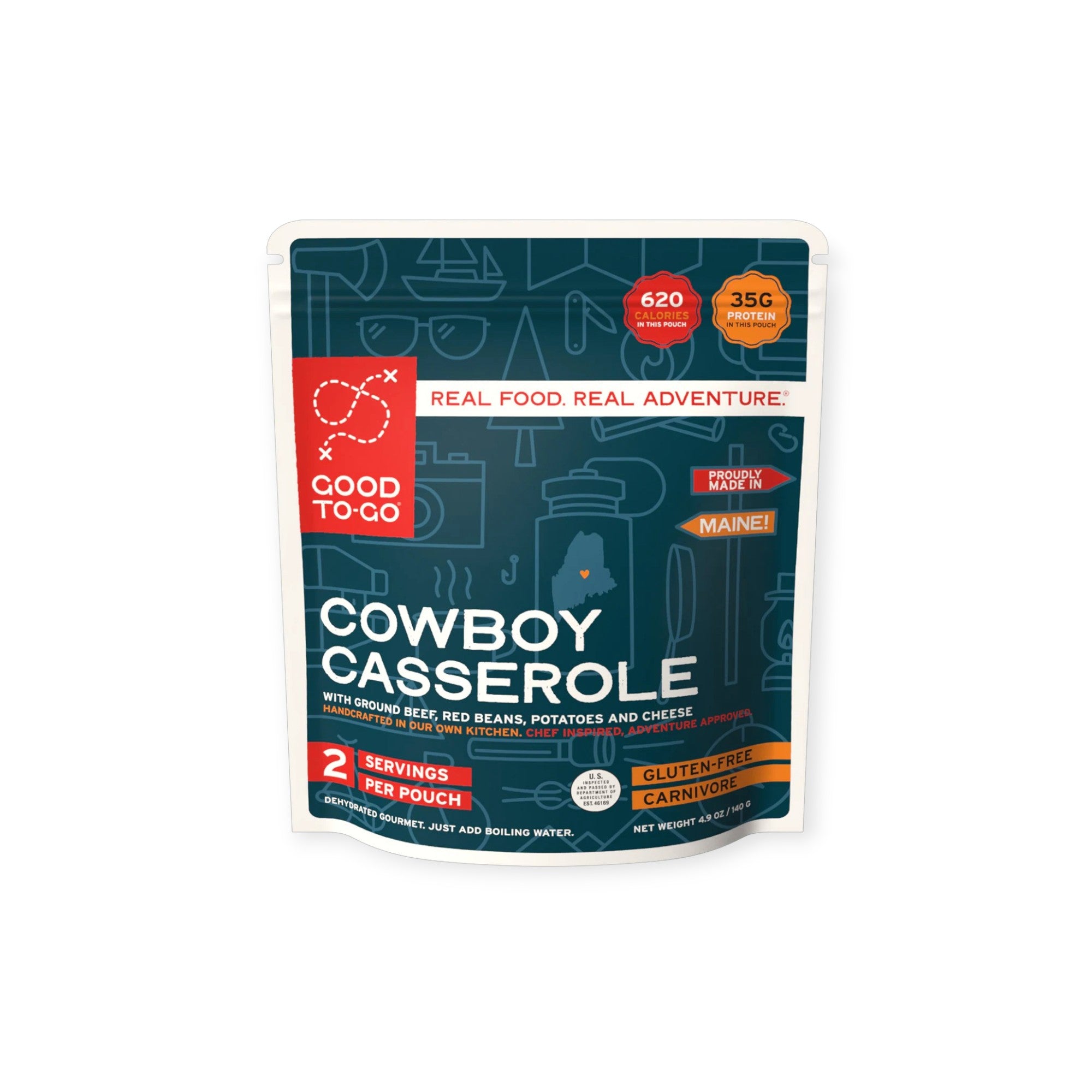 Good To-Go Cowboy Casserole Beef & Potatoes Dehydrated Meal - FERAL