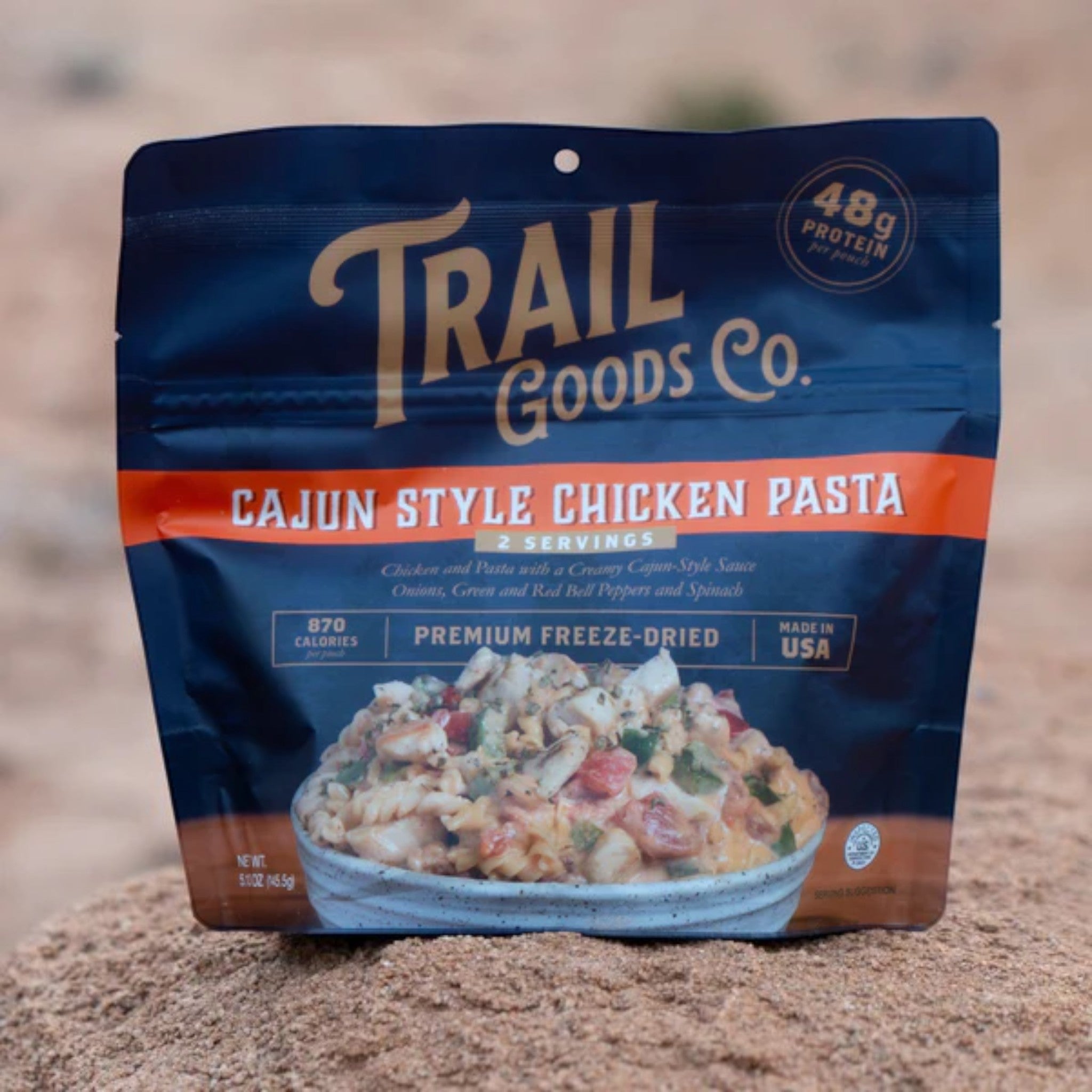 Trail Goods Co. Cajun Style Chicken Pasta Freeze-Dried Meal - FERAL
