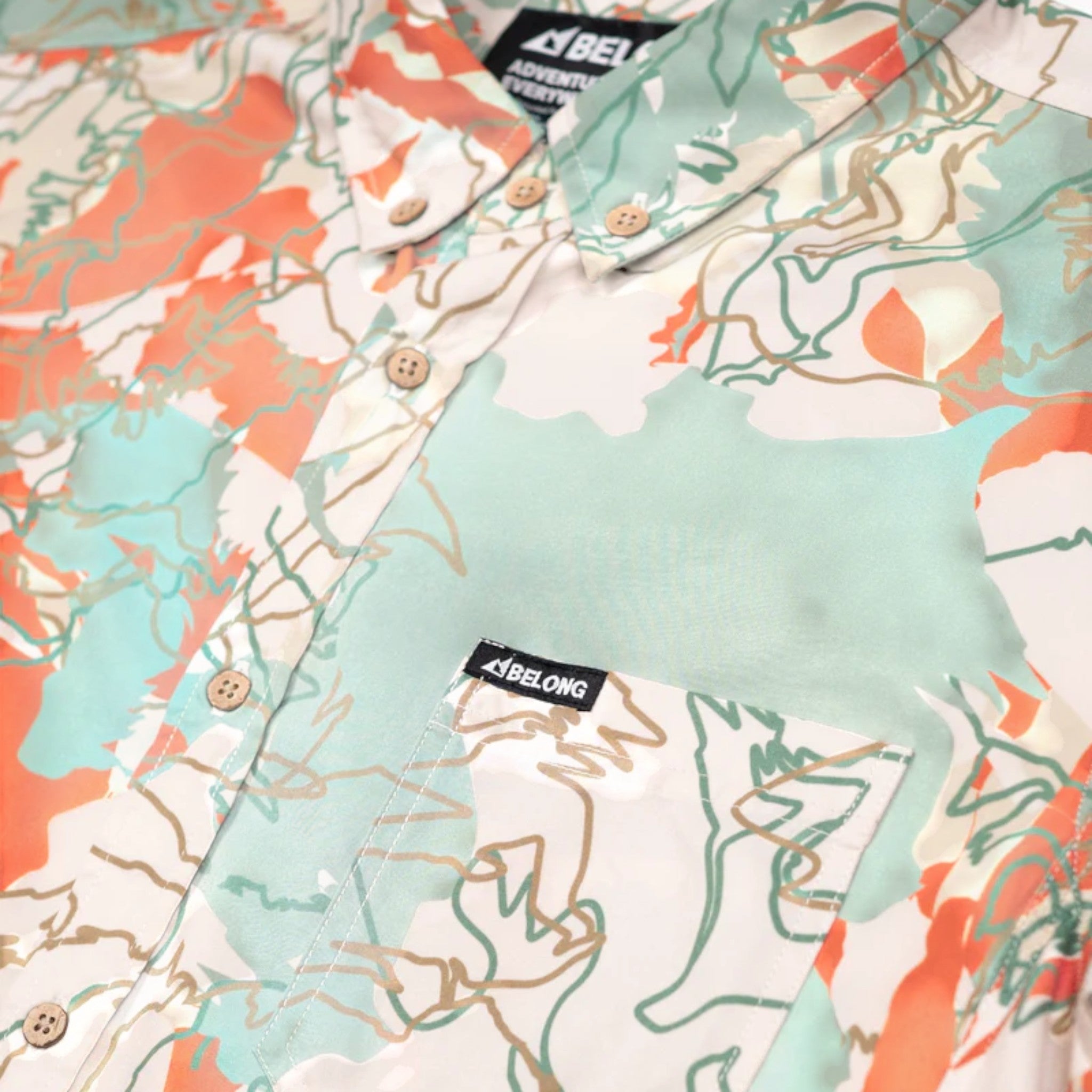 Belong Designs Men's Vista Stretch Button Down
