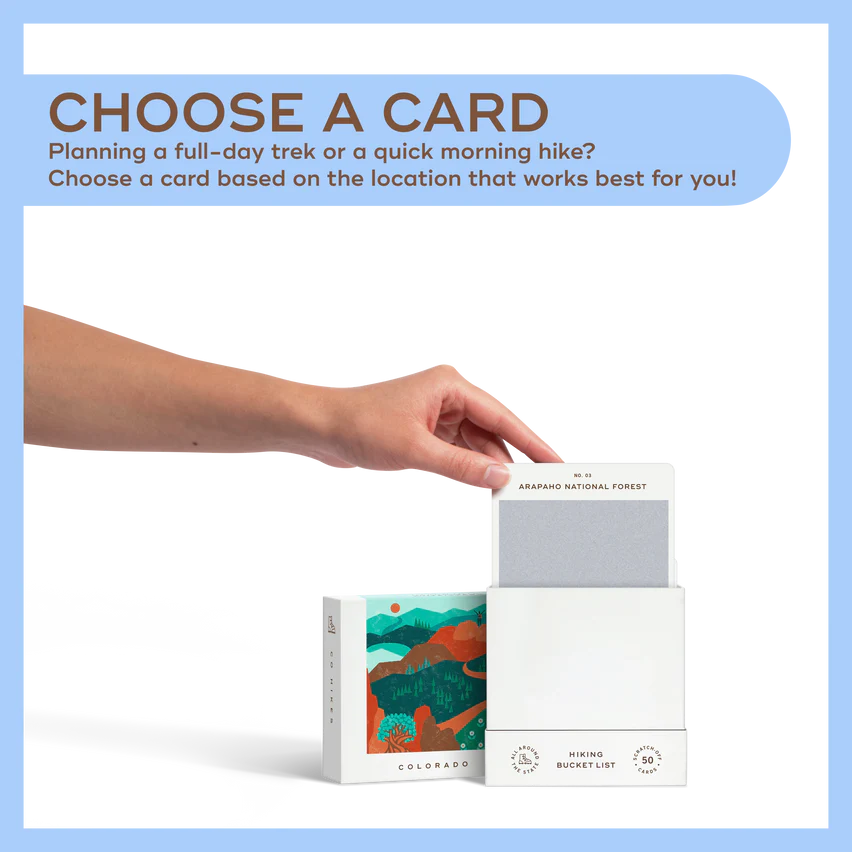 Reach International Outfitters Colorado Hiking Bucket List Guide Cards - FERAL