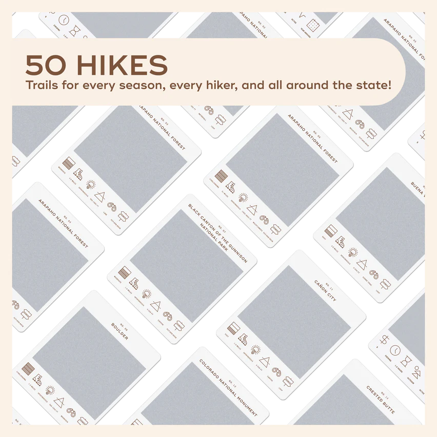 Reach International Outfitters Colorado Hiking Bucket List Guide Cards - FERAL