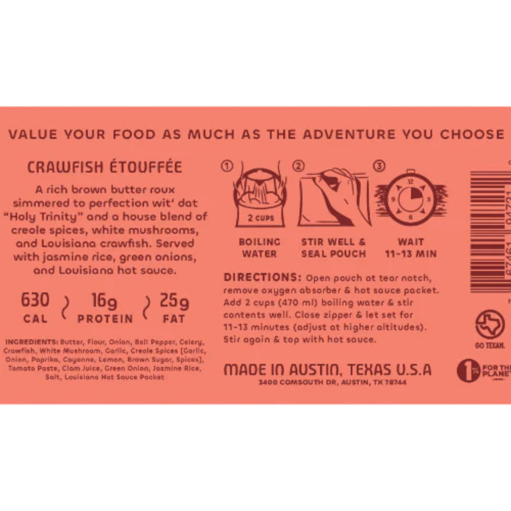 Bowl & Kettle Crawfish Étouffée Freeze-Dried Meal - FERAL