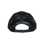 Black mesh trucker hat by FERAL, shown from the back with a snapback closure.