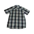 Mountain Hardwear Men's Button Down Short Sleeve Shirt Blue/Grey Medium USED - FERAL