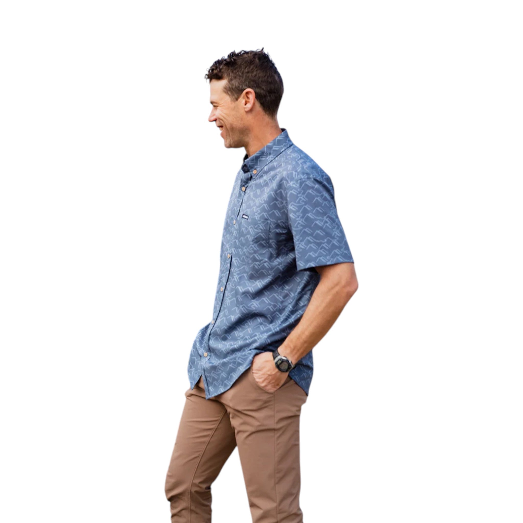 Belong Designs Men's Vista Stretch Button Down