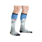 Darn Tough Men's Heady Yeti Over-the-Calf Midweight Ski Socks - FERAL