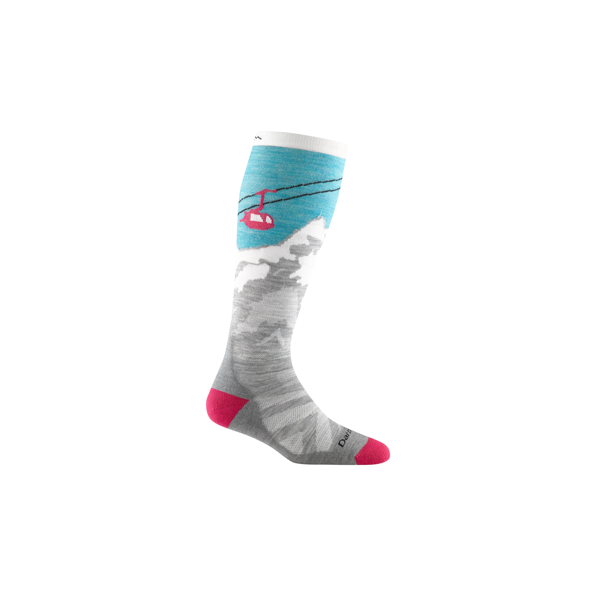Darn Tough Women's Yeti Over-the-Calf Midweight with Cushion Ski Socks - FERAL