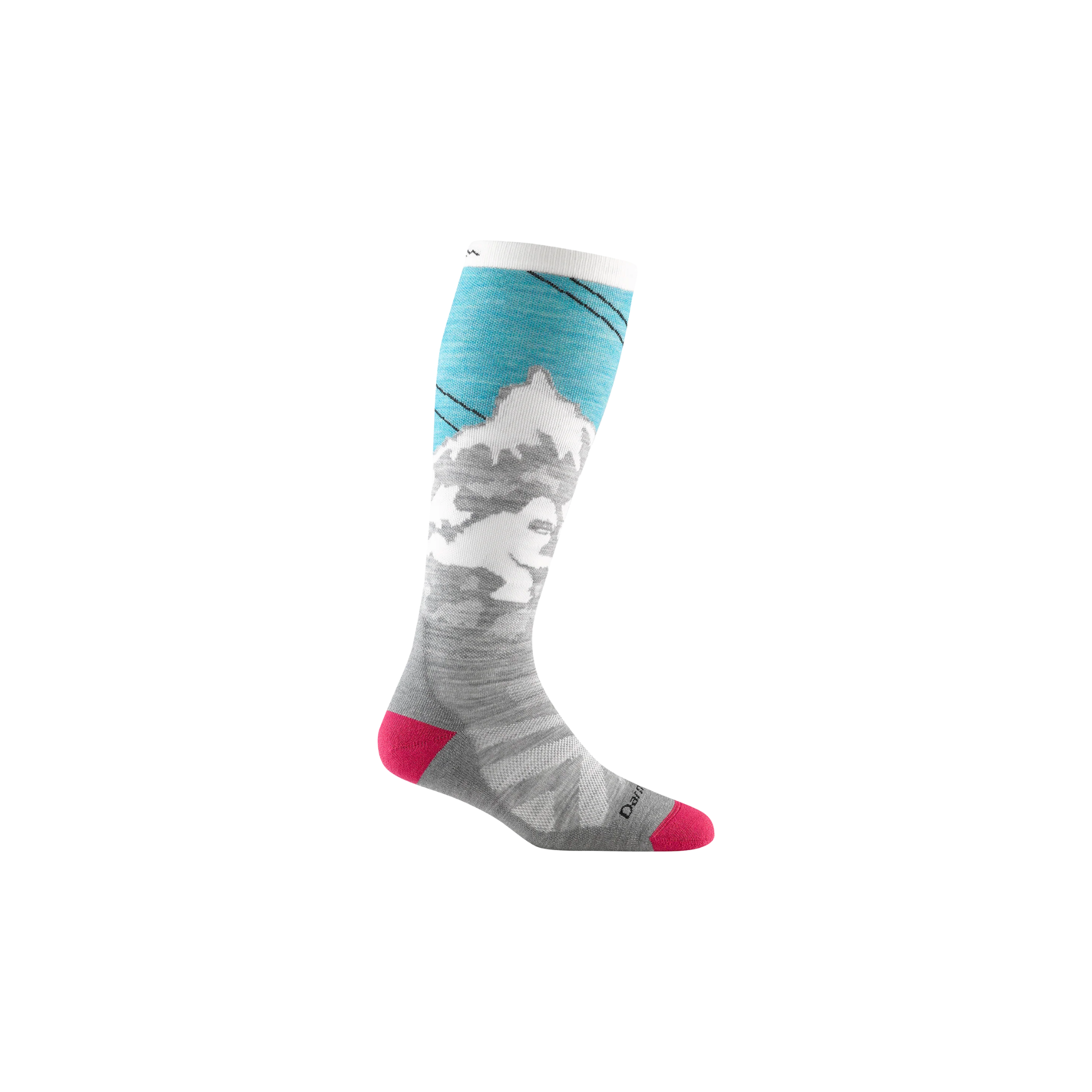 Darn Tough Women's Yeti Over-the-Calf Midweight with Cushion Ski Socks - FERAL