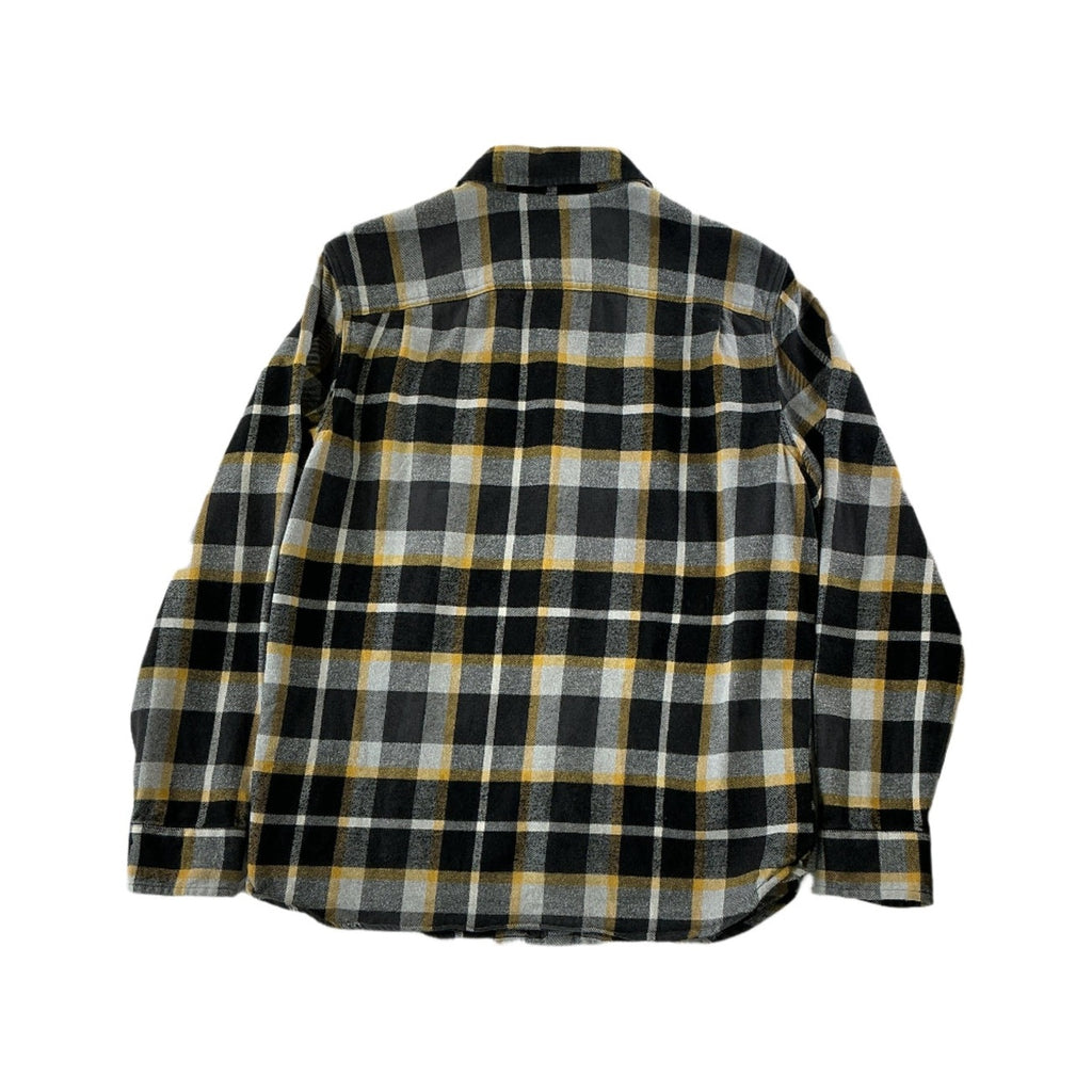 North Face Men's Heavyweight Flannel Black/Gold Medium USED - FERAL