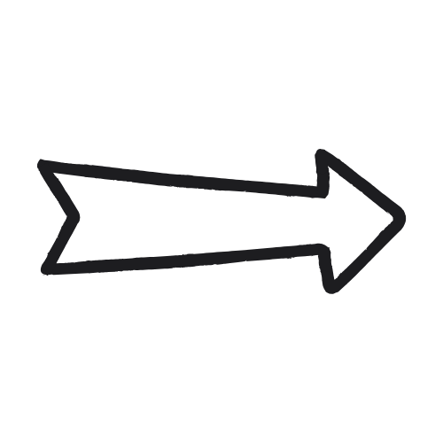 Black arrow pointing to the right on a light background