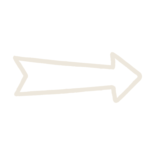 White arrow on a transparent background