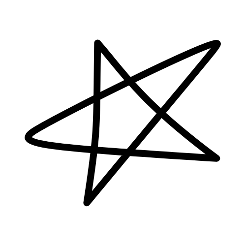 Black star-like symbol.