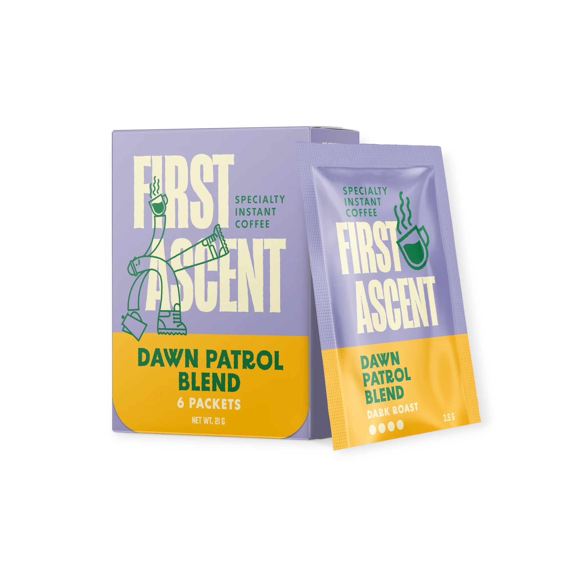 First Ascent Dawn Patrol Dark Roast Instant Coffee 6-Packets