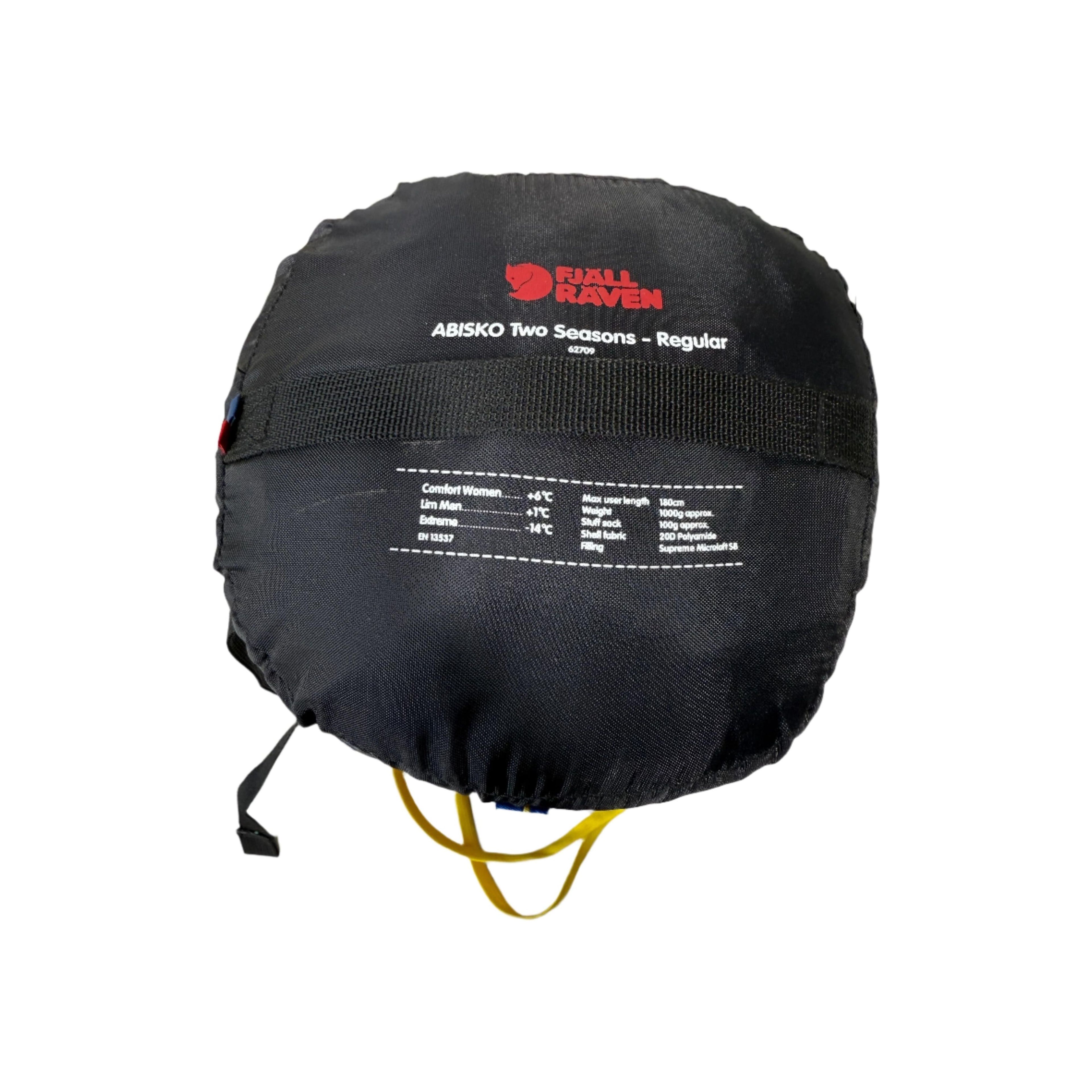 Fjallraven Abisko 2 Season 41F Degree Sleeping Bag Atlantic Blue USED