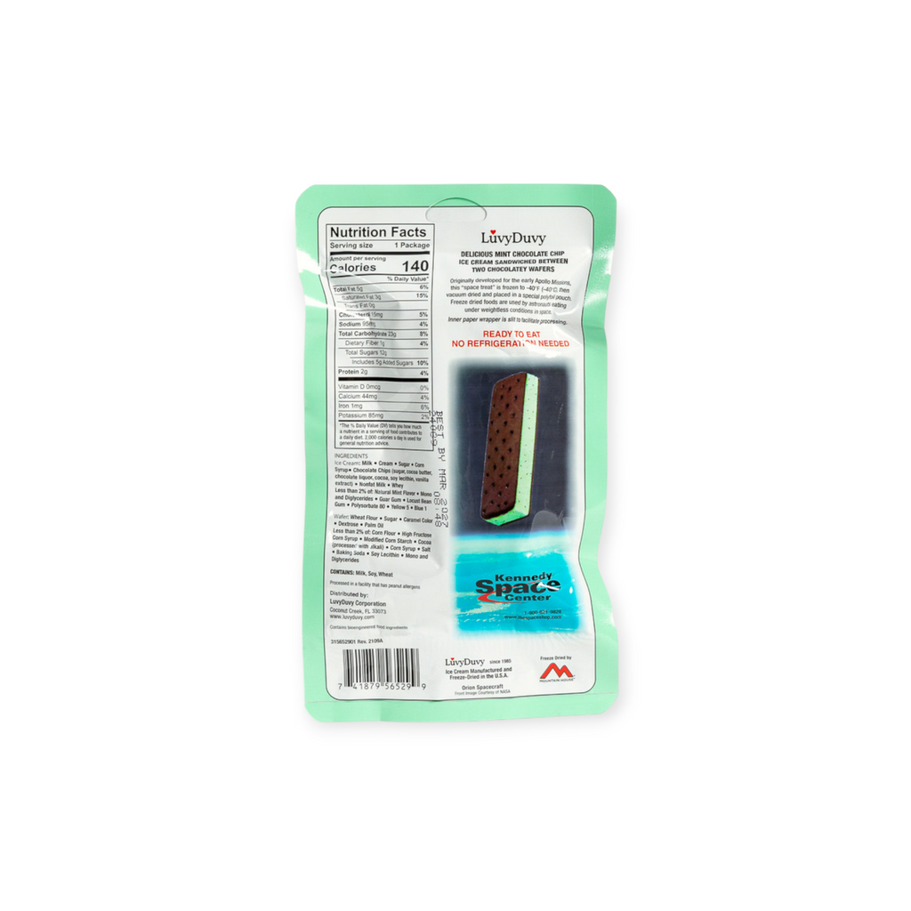 Space Food Mint Chocolate Chip Freeze Dried Ice Cream Sandwich - FERAL
