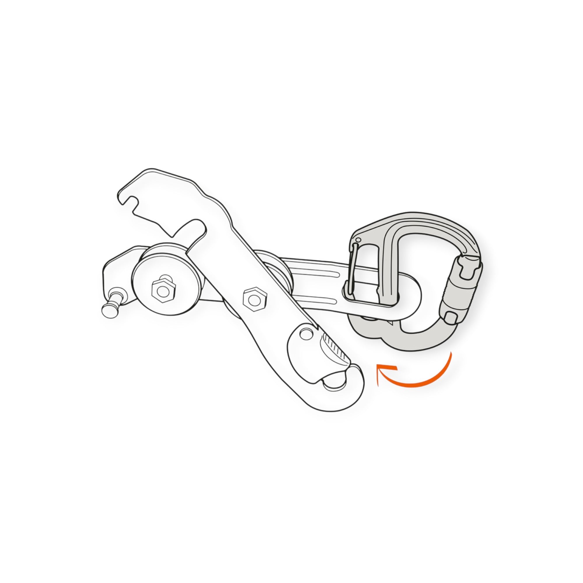 Petzl Freino Z Twist-Lock Carabiner - FERAL