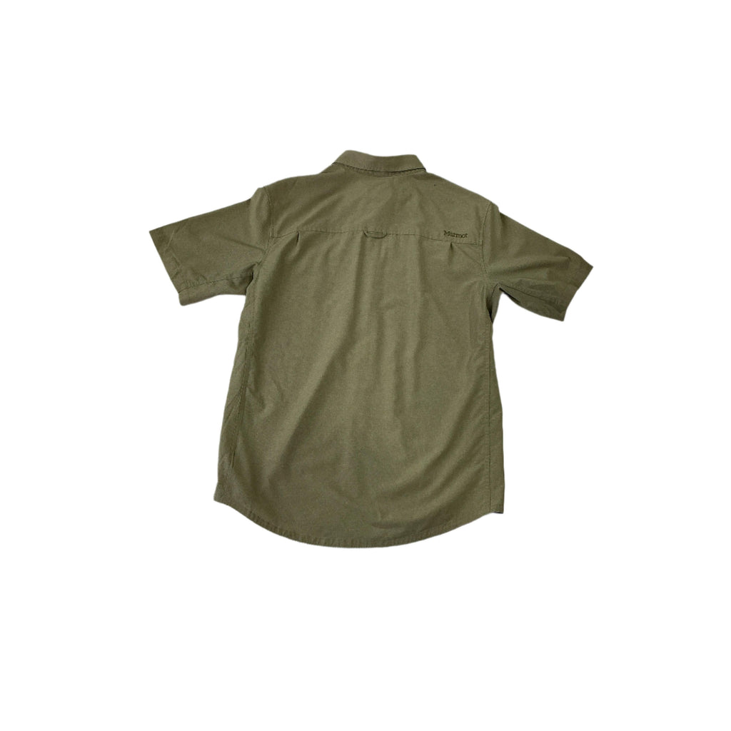 Marmot Men's Active Button Up Shirt Beige Medium USED