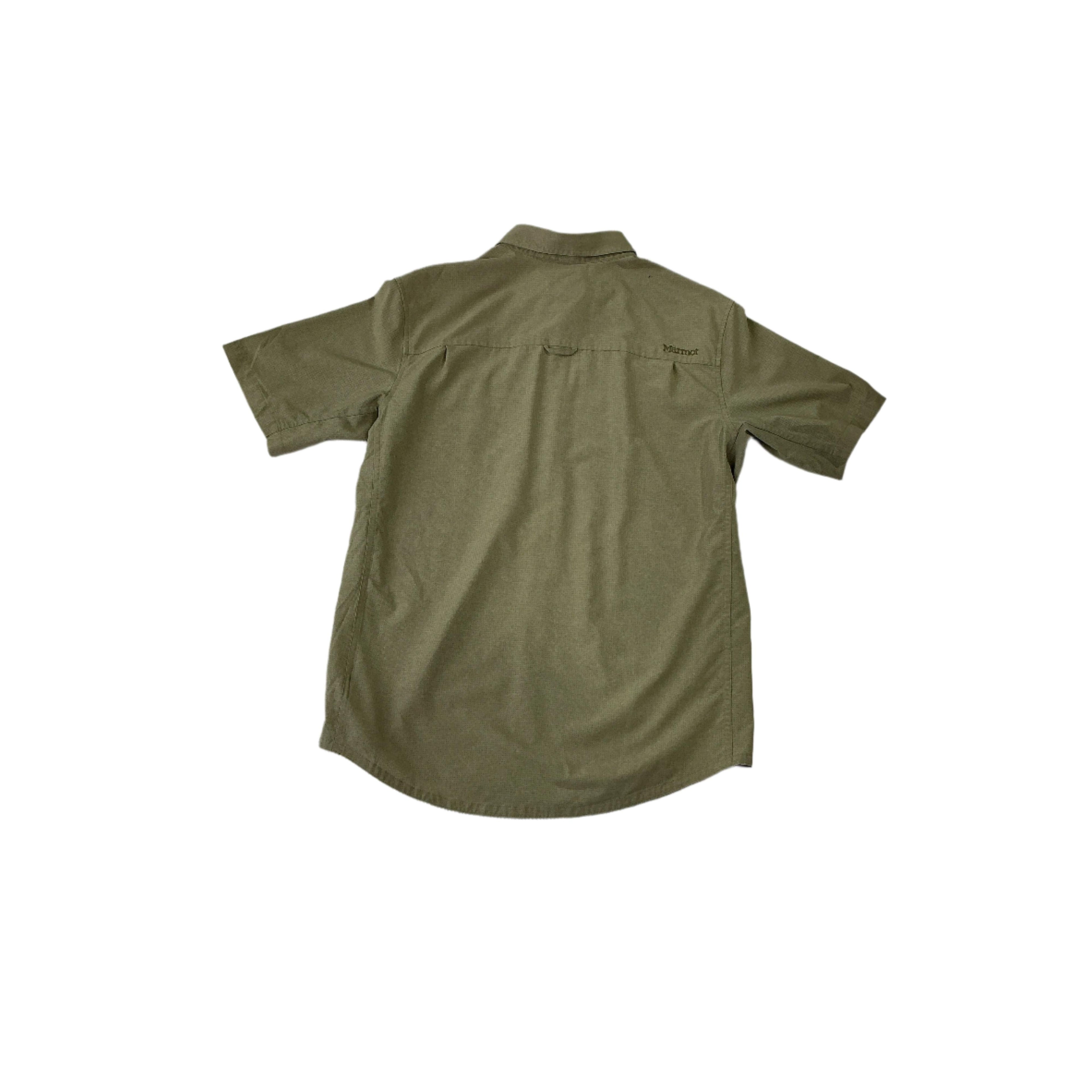 Marmot Men's Active Button Up Shirt Beige Medium USED