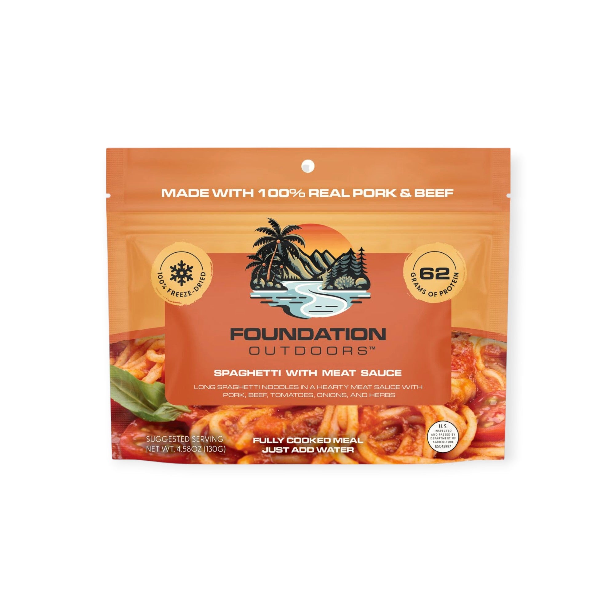 FOUNDATION Outdoors Spaghetti with Meat Sauce Meal - FERAL