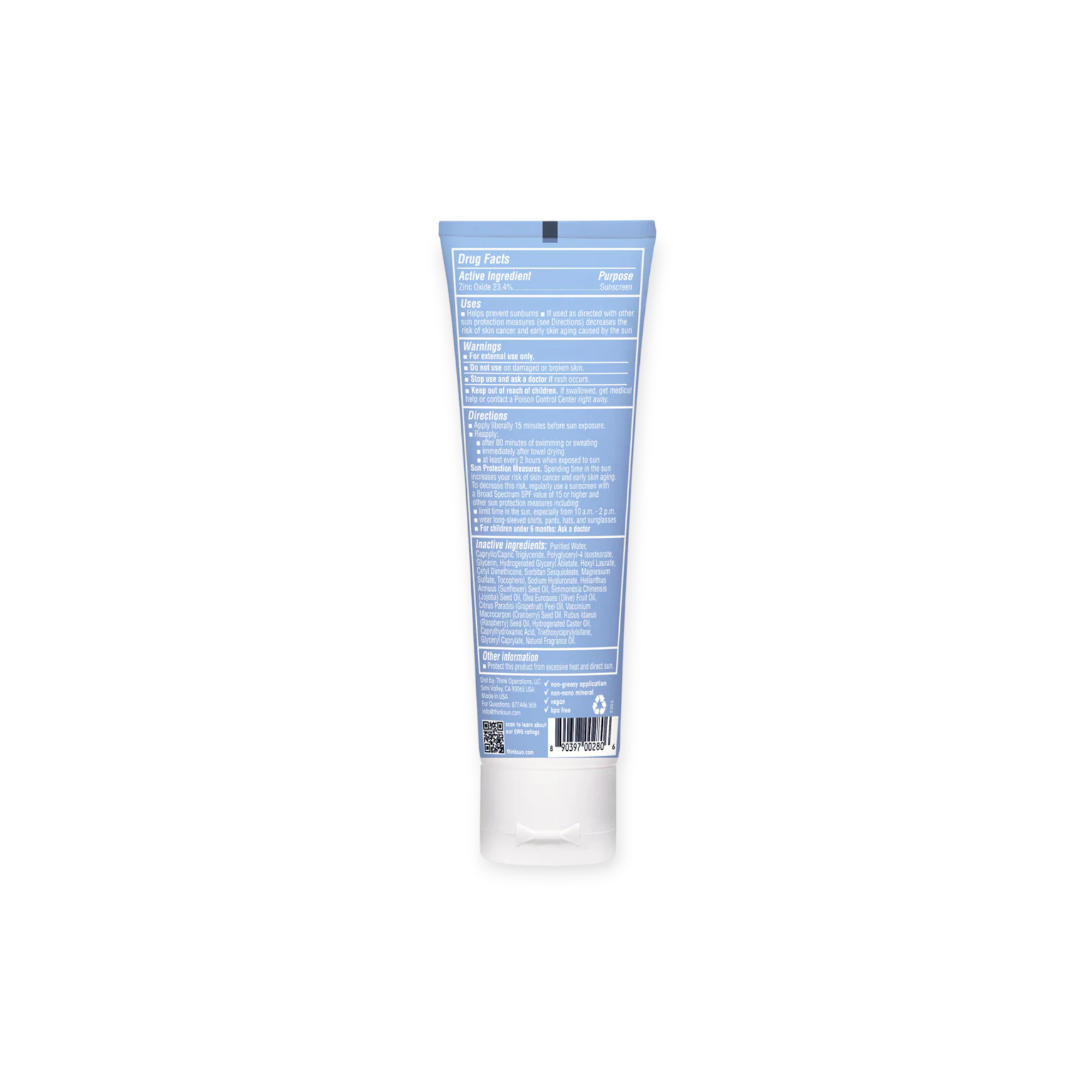 Thinksport SPF 50 Sunscreen 3 oz.
