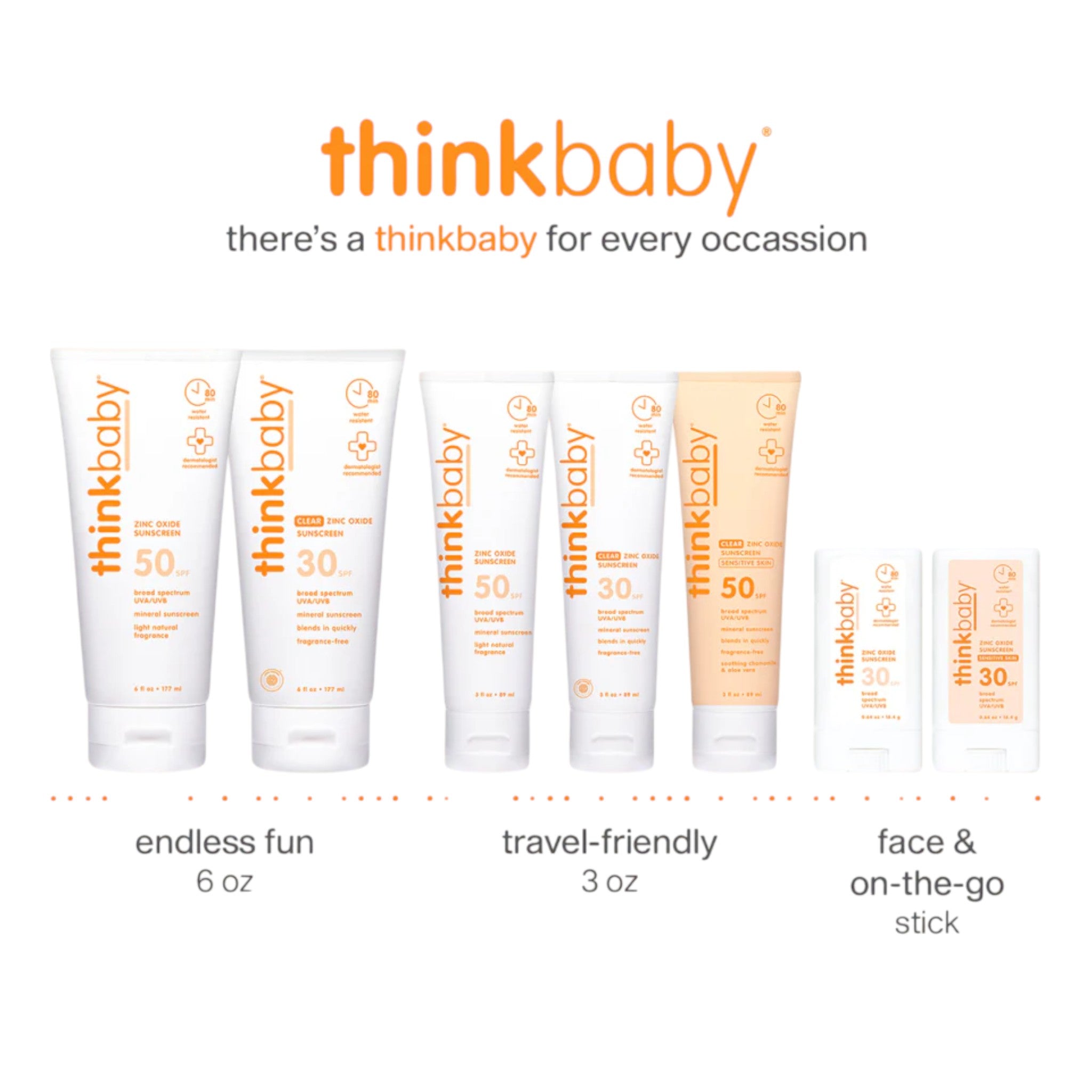 Thinkbaby Sensitive Skin Sunscreen Stick SPF 30