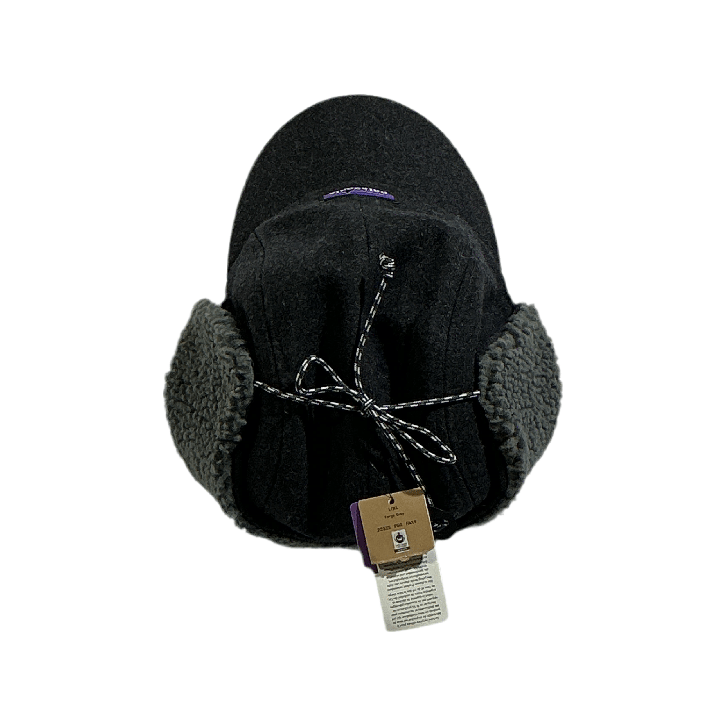 Patagonia Recycled Ear Flap Cap L/XL Forge Grey USED