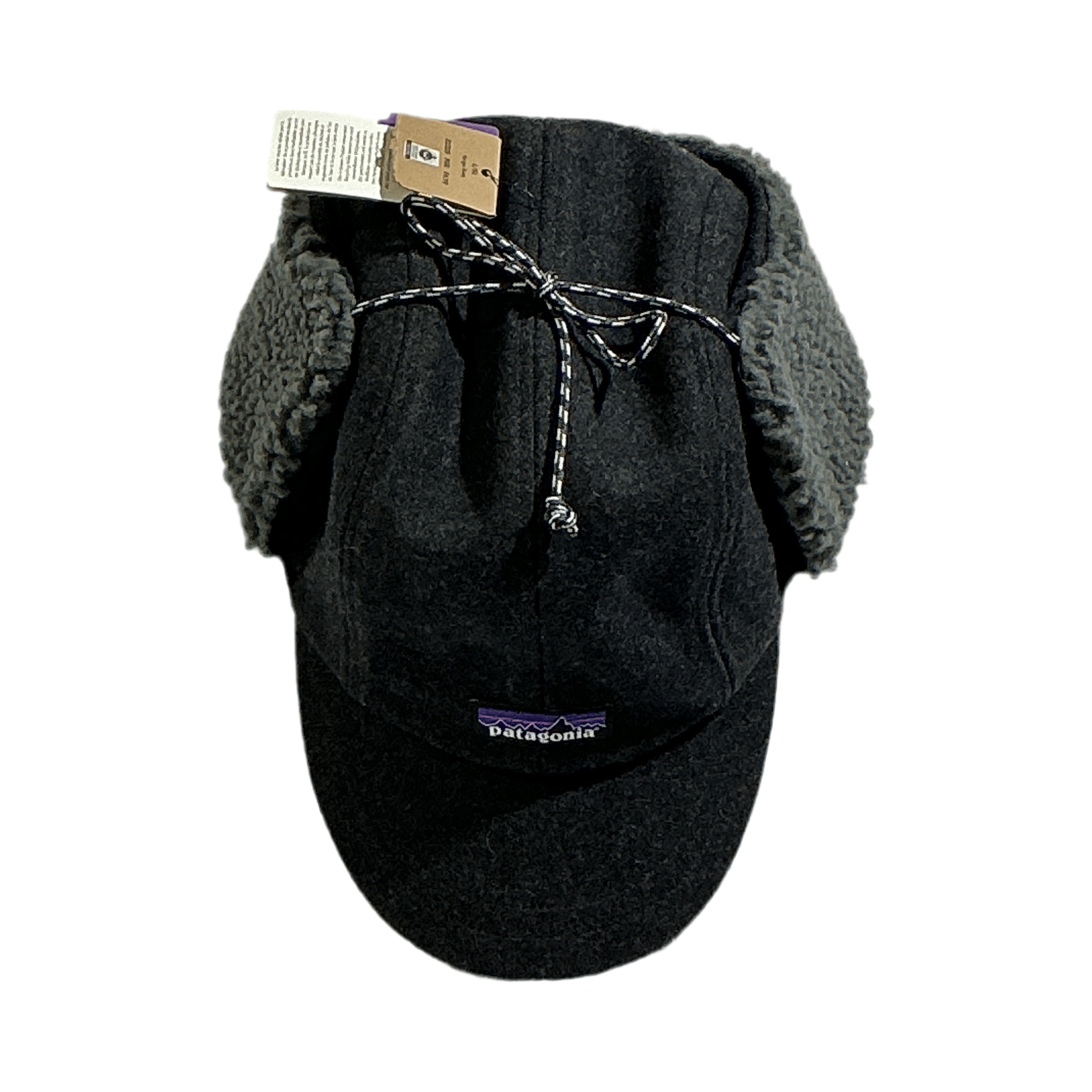 Patagonia Recycled Ear Flap Cap L/XL Forge Grey USED
