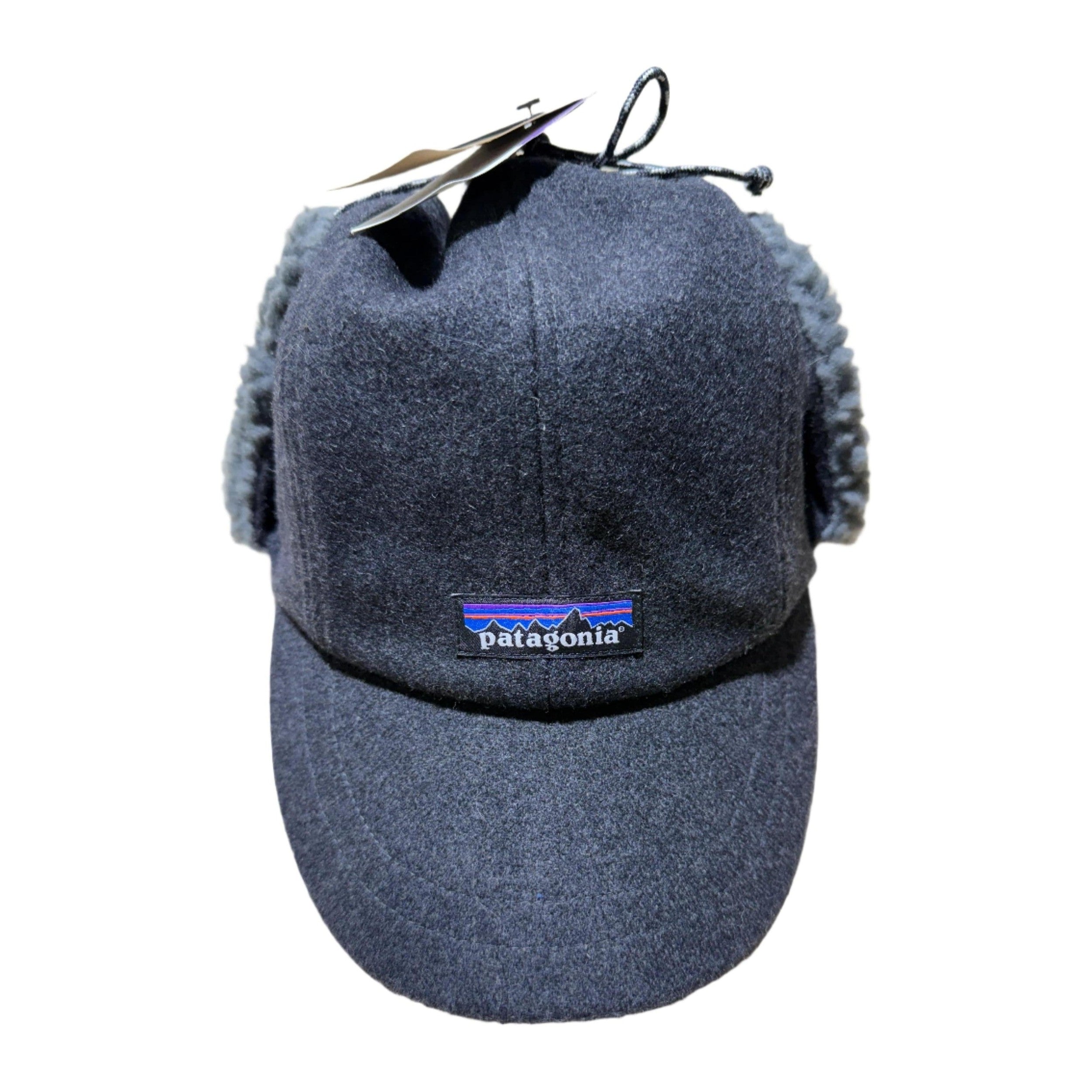 Patagonia Recycled Ear Flap Cap L/XL Forge Grey USED