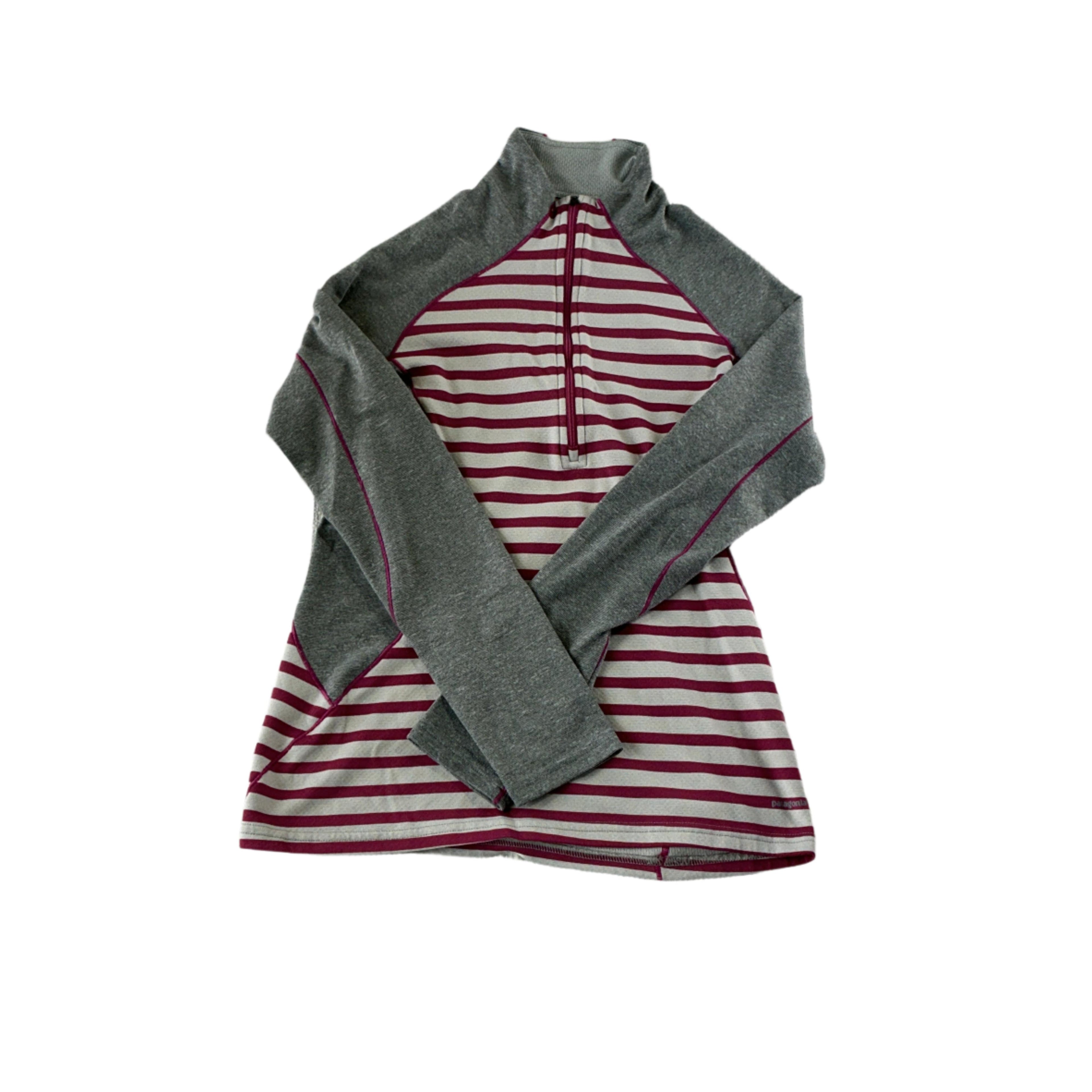 Patagonia Women's Capilene 3 Midweight Baselayer Top XS Grey/Pink USED