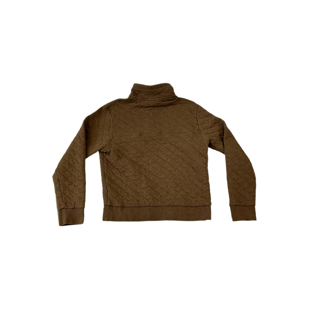 Patagonia Women's Quilt Snap-T Pullover Brown/Navy Small USED