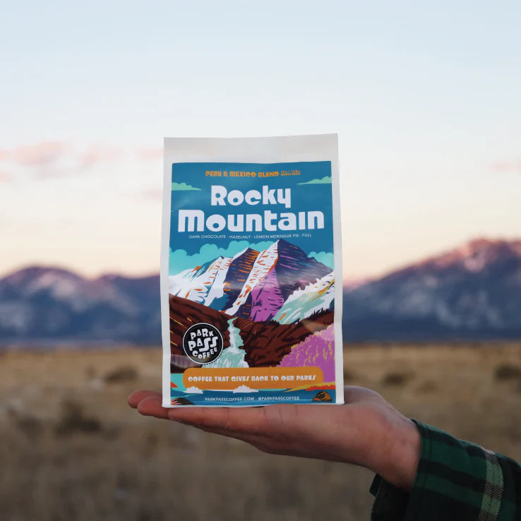 Park Pass Coffee 12 oz. Rocky Mountain: Peru and Mexico Blend