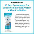 Badger Clear Zinc Sunscreen Cream SPF 30 2.9 oz. - FERAL