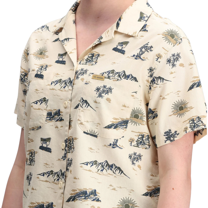 Topo Designs Women's Daytripper Short Sleeve Shirt - FERAL