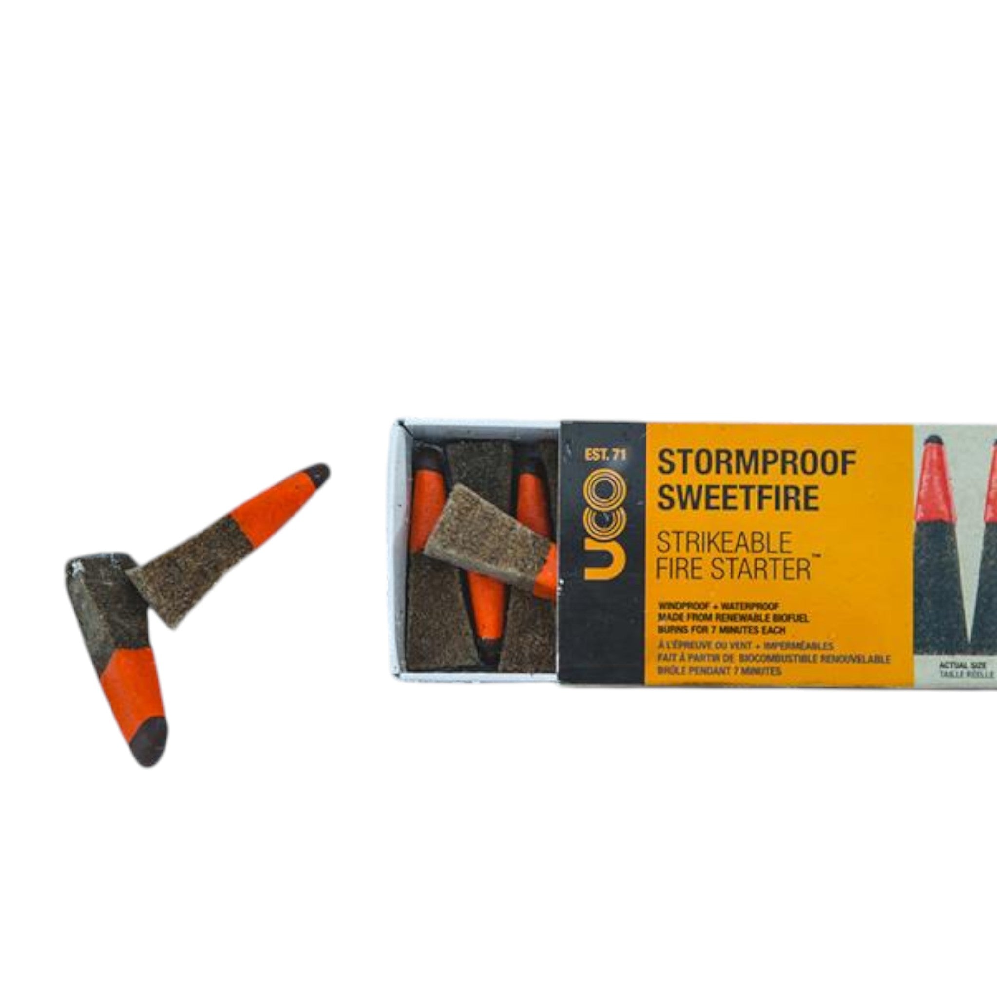 UCO Stormproof Sweetfire Strikeable Fire Starter - 20 Pack - FERAL