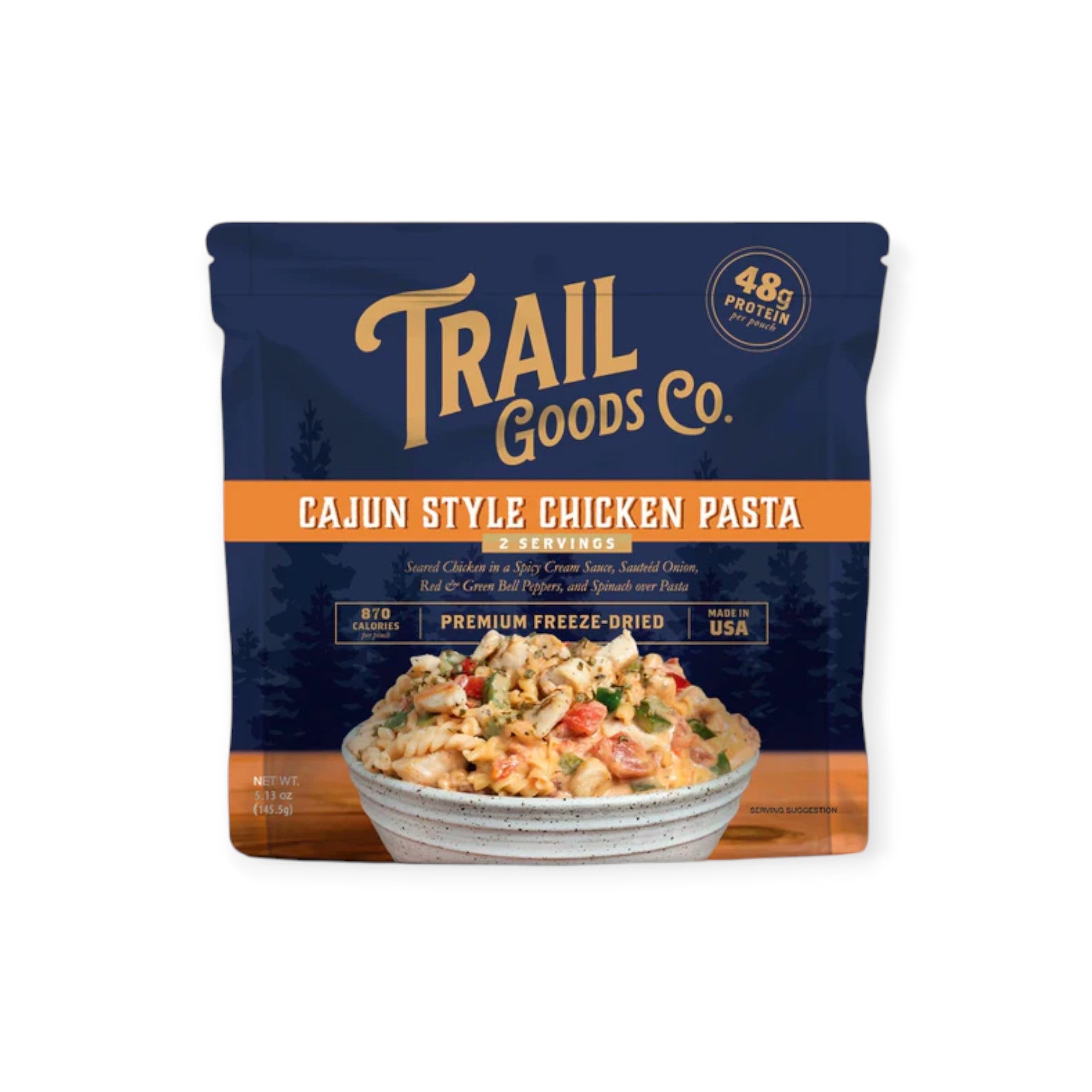 Trail Goods Co. Cajun Style Chicken Pasta Freeze-Dried Meal - FERAL
