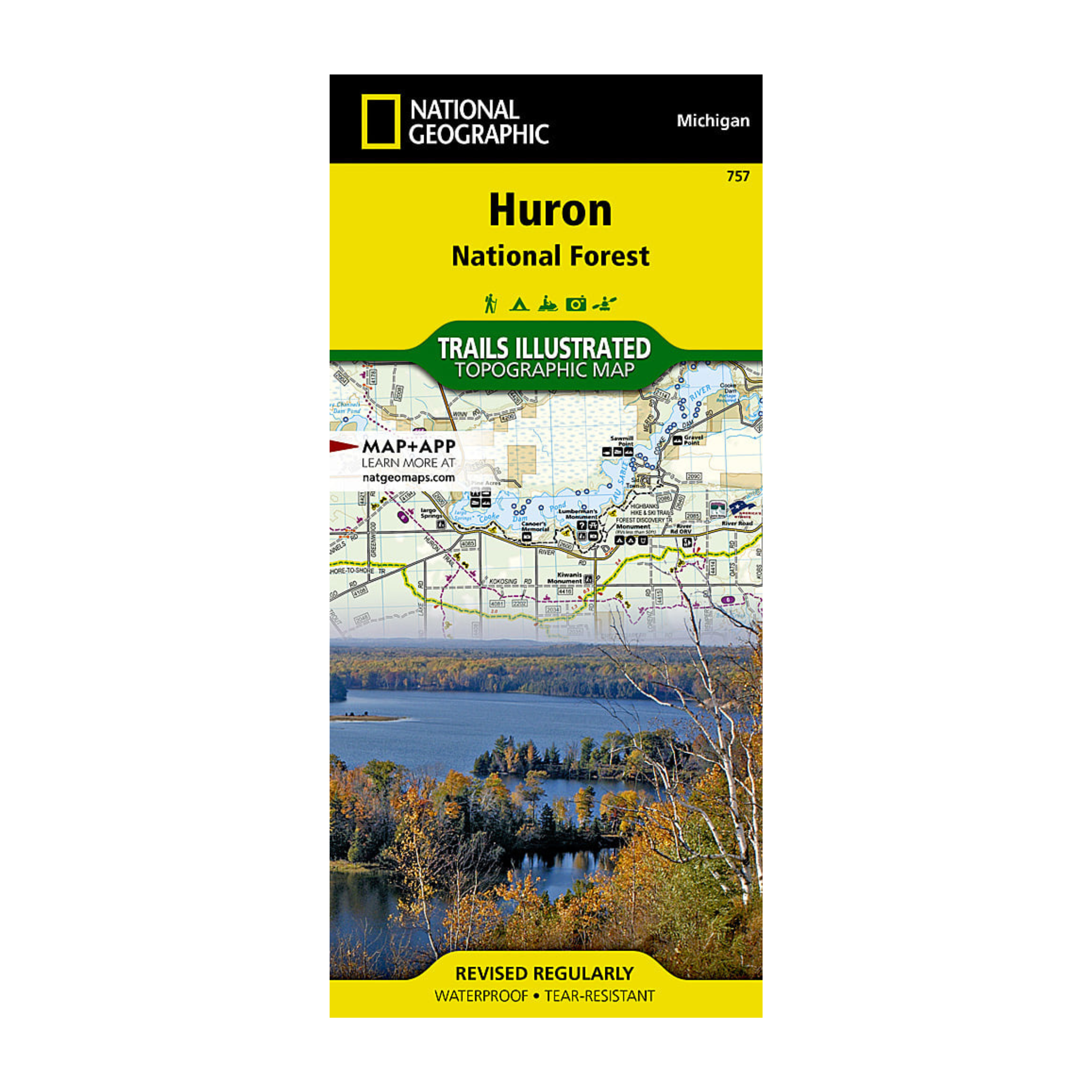 National Geographic 757: Huron National Forest Map - FERAL