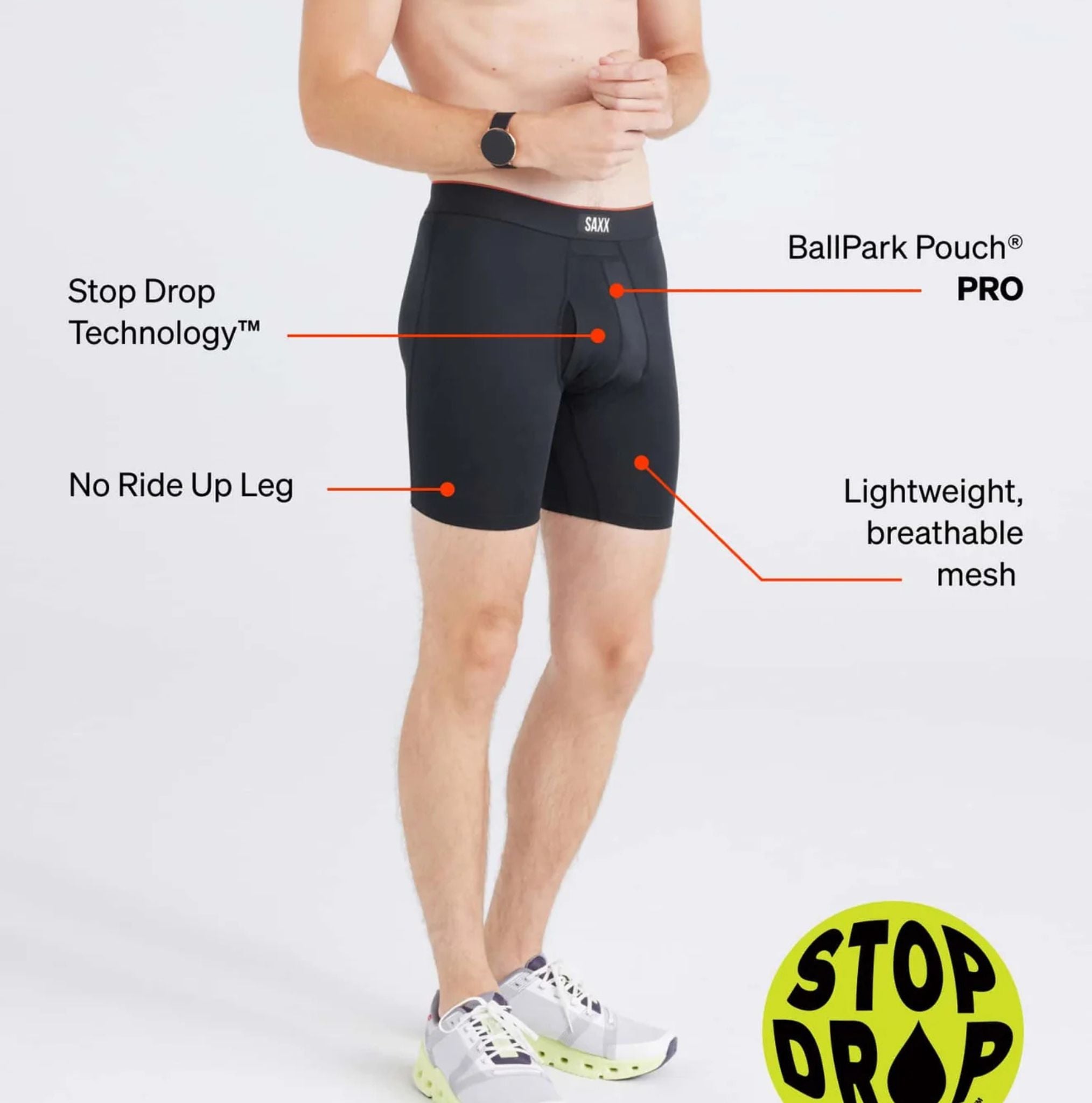 SAXX Multi-Sport Mesh Boxer Briefs - FERAL
