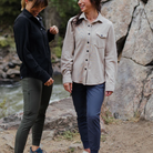 Belong Designs Women's Sherman Fleece Button Up - FERAL