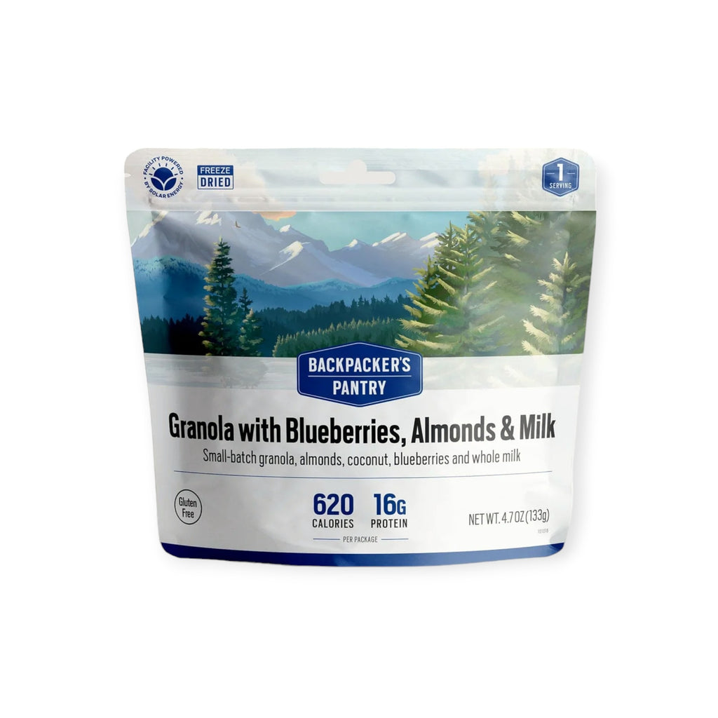 Backpacker’s Pantry Granola With Blueberries, Almonds & Milk
