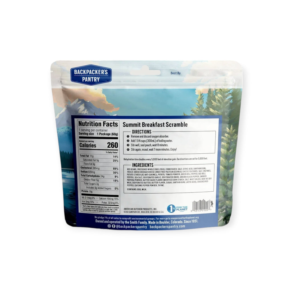 Backpacker's Pantry Summit Breakfast Scramble Freeze-Dried Meal