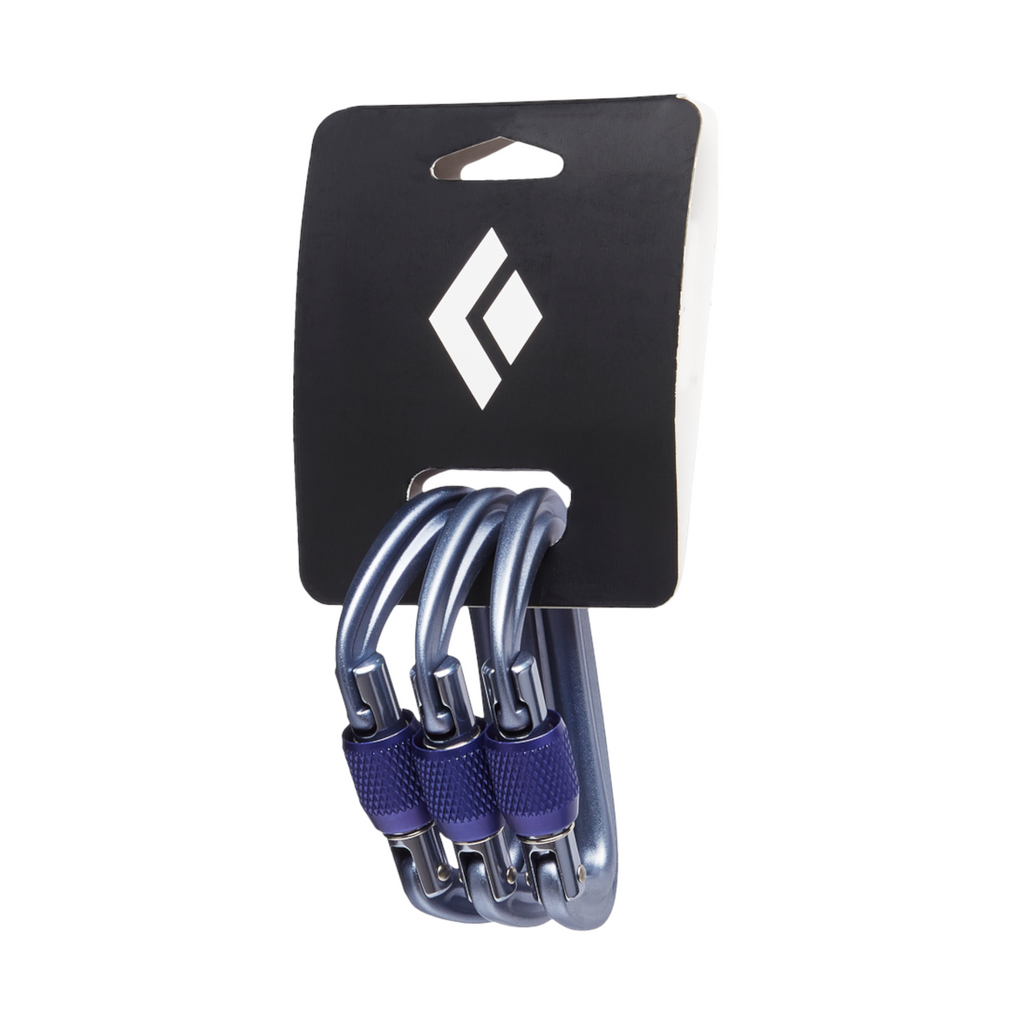 Black Diamond Liteforge Screwgate Carabiner Gray 3 Pack